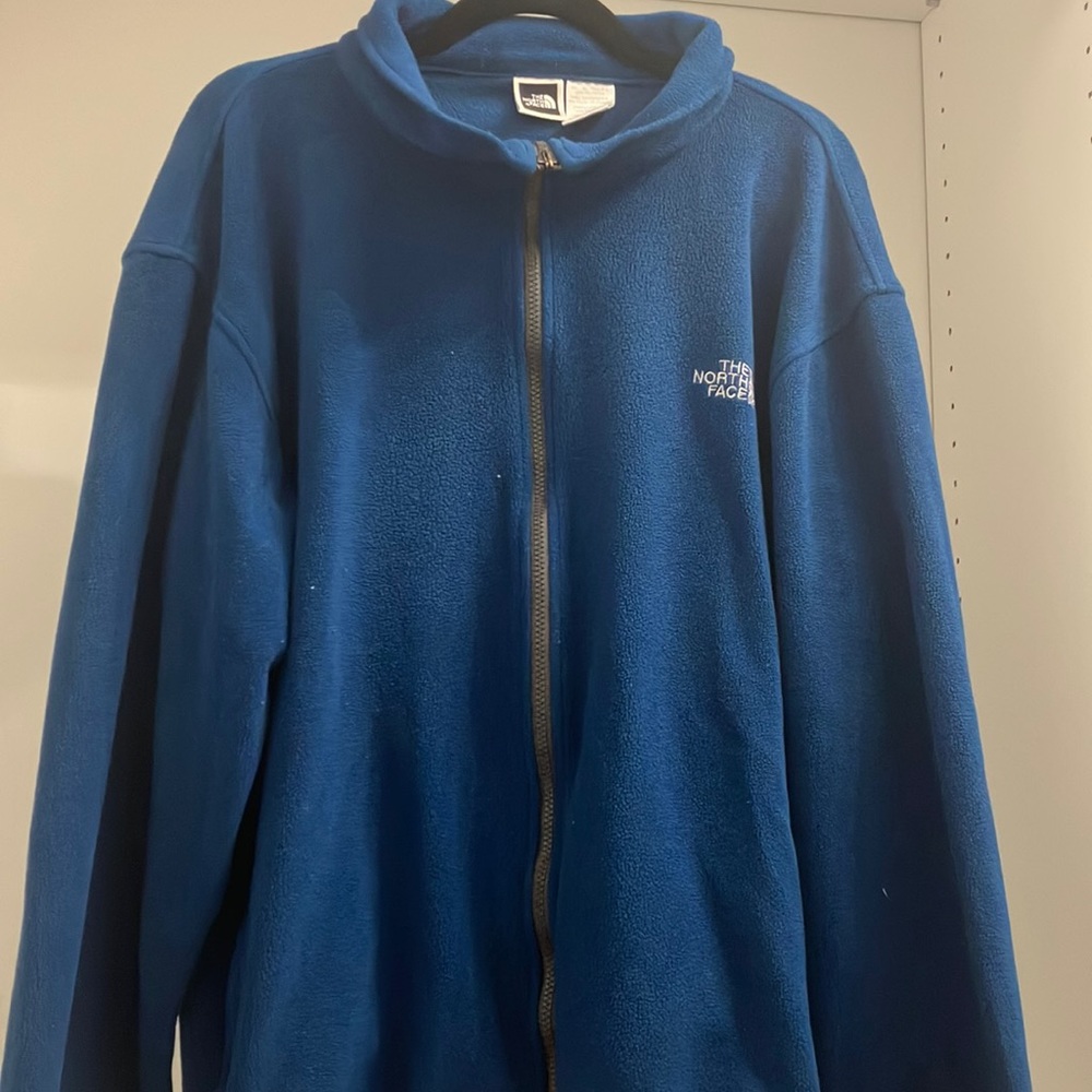 Blue north face men’s sweater